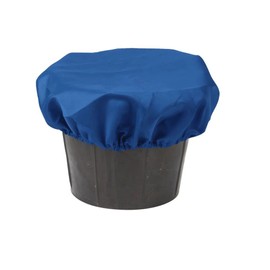 Horse/Pont Feed Bowl Bucket Elasticated Cover - Navy Blue