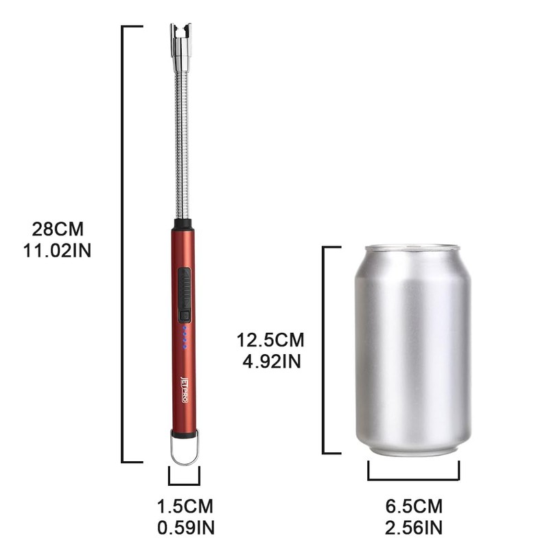 JETPRO Candle Lighters USB Rechargeable Arc Electric Lighter with 360°