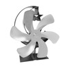 Stove Fan 6 Blades Fireplace Fan Heat Powered Fast Wind