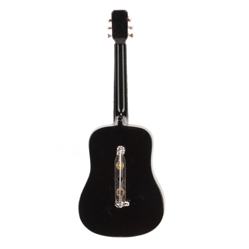 Musical Instrument Lapel Pin Guitar Shaped Miniature Instrument Lapel Brooch