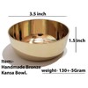 Utensils Masters Kansa/Bronze Solid Bowl - 150 Ml, 2 Piece,