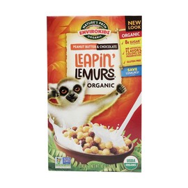 Leapin’ Lemurs Peanut Butter & Chocolate Organic Cereal, 10 Oz Box, Gluten Free
