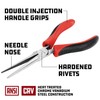 Alltrade 640410 6" Mini Needle Nose Plier, Red