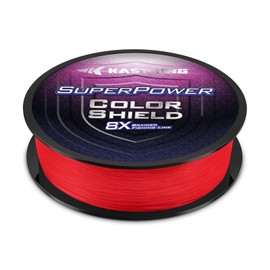 KastKing Superpower ColorShield Braided Fishing Line, Red,10LB,150Yards,X8