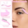 4 Pcs Folding Eyelash Comb with Metal Teeth, Durable Portable