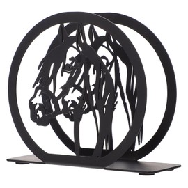Metal Napkin Holder, Horse Design Freestanding Tissue Dispenser Organizer Iron Tabletop Paper Napkin Holder Stand for Home Kitchen Restaurant Cafe Bar