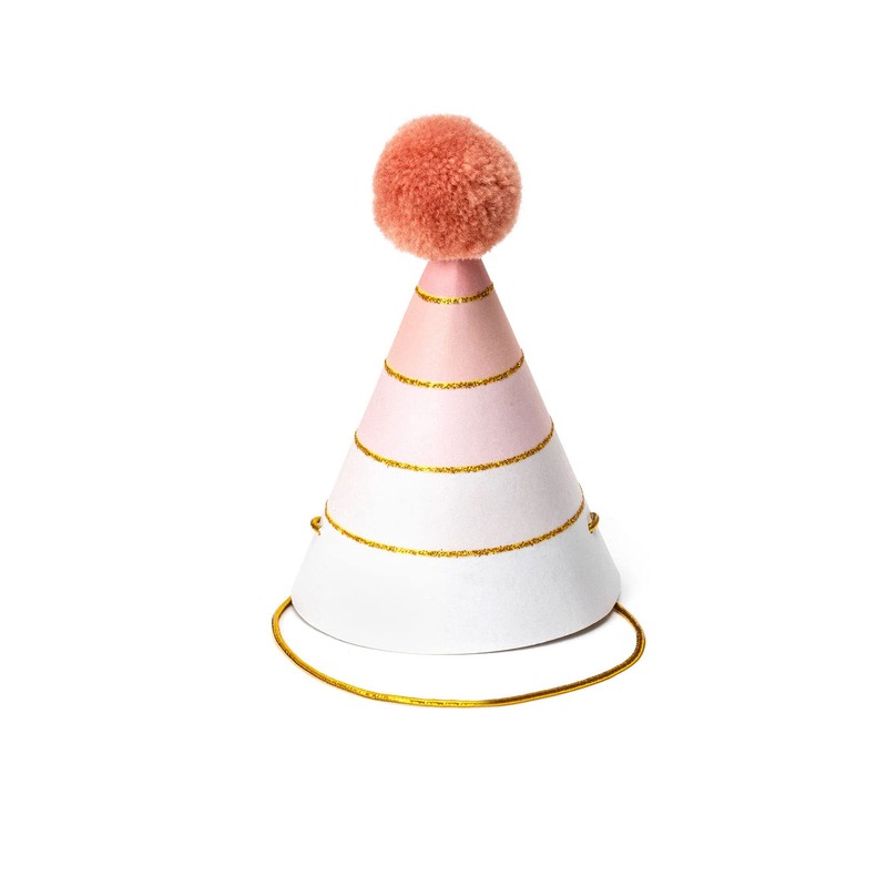 Legami - Set of 8 Party Hats with Pompom and