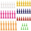 XENQITO 49 Stück Golf Tees Kunststoff, 7 Größen, 25mm,31mm,37mm,43mm,51mm,59mm,70mm, Golf-Tees