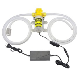 LeTkingok AC 100-240V Household Electric Wine Pump, Self-Priming Suction Pump Liquid Filling Machine 3-4L/MIN 60W Lift 30M 0.6Mpa (Standard Set)