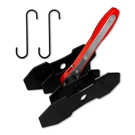 SALIFTFE Brake Caliper Compression Tool,Caliper Piston Compressor Tool with Extra 2PCS Large Plates 1.57"-2.95" for Disc Brake Pad Spreader,Automotive Tools with 2 Caliper Hangers,Car Brake Repair