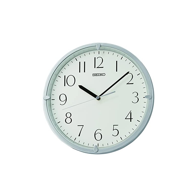 Seiko Kuota Wall Clock, Silver