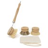 Joeji's Kitchen Eco Bamboo Dish Brush, Spazzola per piatti con
