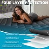 Waterproof King Mattress Protector, Noiseless King Size Mattress Pad with
