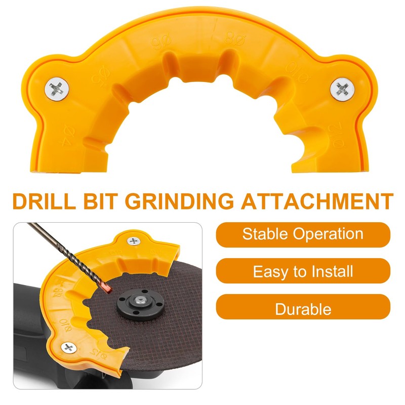 2pcs Drill Bit Sharpener, Plastic Drill Bit Sharpener Tool for