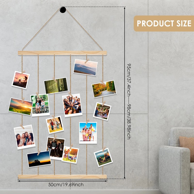 ClearView Picture Frame Collage – Multi-Photo Hanging Display for Wall