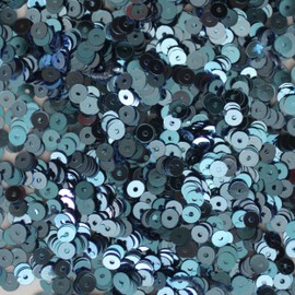 4mm Flat Round Sequins ~ Light Blue Metallic ~ Loose Paillette Sequins for Embroidery, Applique, Art