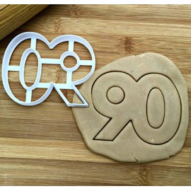 Sweet Prints Inc Number 90 Cookie Cutter - Dishwasher Safe (3.5" tall)