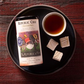 The Republic of Tea - Republic Chai Black Tea, Tin of 50 Tea Bags