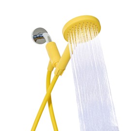 Sproos - Handheld Shower Head, High Pressure, 3 Spray Functions Plus Pause, Extra Long 70 Inch Hose - Eco-friendly Materials - Easy DIY Installation - High Pressure Performance - Yellow