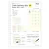 kleid Notebook 2026 A5 Monthly 2mm Grid Loose Leaf Diary,