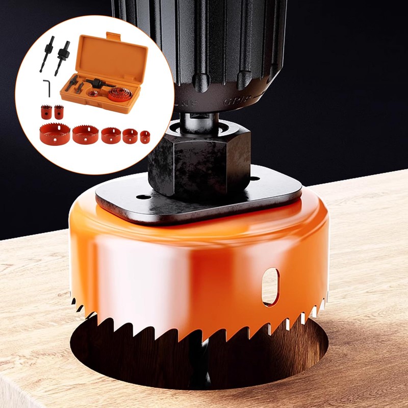 11 Piece Hole Saw Set, 19-64 mm Drill Hole Saw