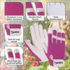 Dvox Leather Gardening Gloves, Heavy Duty Thorn Proof Work Gloves