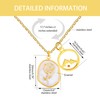 Zircobic Romantic Rose EnamelMustard Seed Pendant Necklace | Elegant Faith