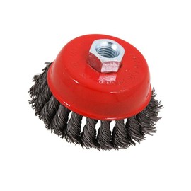 Dapetz ® Twist Knot Wire Wheel Cup Brush 150mm M14 for 4 1/2" 115mm Angle Grinder for Metal and Stone Working, Cleaning, Surface Preparation and Fabrication tasks