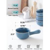 LE TAUCI Soup Bowls with Handle, 15 Oz Ceramic French