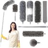 8 en 1 Plumero de Limpieza Reutilizable, Plumero Extensible para