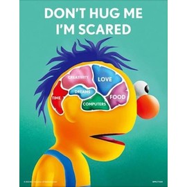 Pyramid International Don't Hug Me I'm Scared - What's on Your Mind - 3D Effect - Poster - 8x10 Inches