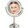 Professional 8.5" Large Lighted Makeup Mirror with Brighter Lights, 1X/10X