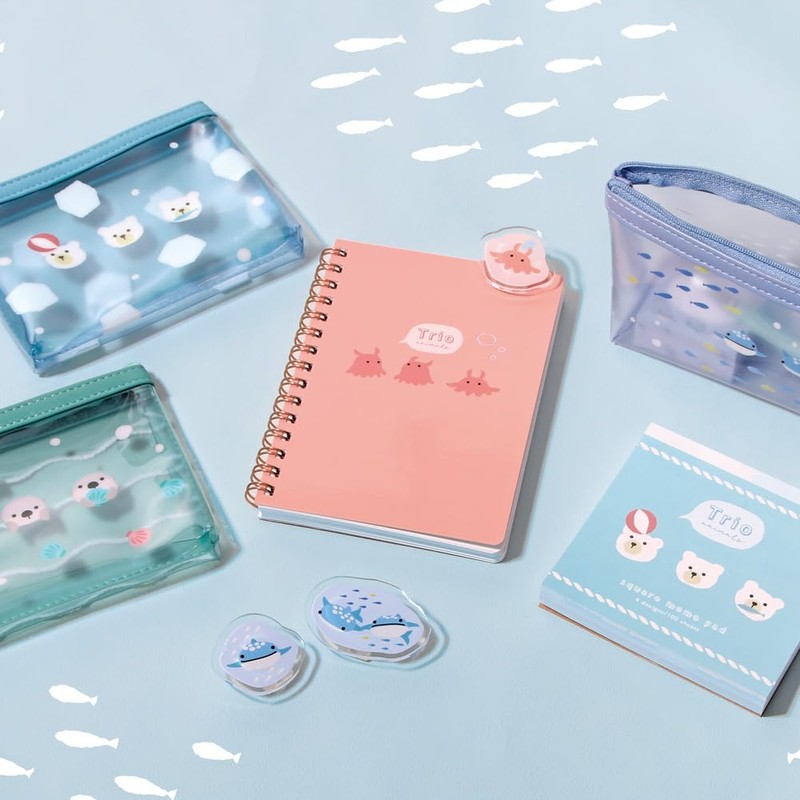 Lab Clip Mini Letter Trio Aquarium Polar Bear B25-TRML-SK