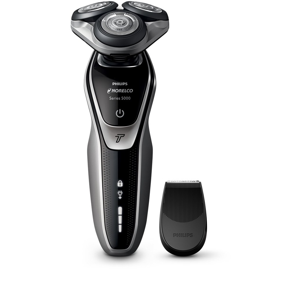 Philips Norelco Electric Shaver 5500 Wet & Dry,S5370/81, with Turbomode and Precision Trimmer