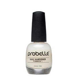 Probelle Nail Hardener Formula 1 - Repair Damaged Nails, Extra Strong Nail Growth Treatment For Brittle Nails, Grows and Restores Soft, Weak Nails, Aids Splitting, Breaking, Peeling Nails, Sheer White