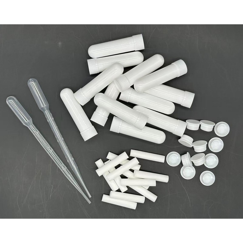 ZIOJOVK 12 Sets Essential Oil Aromatherapy Tubes Inhaler Sticks Blank