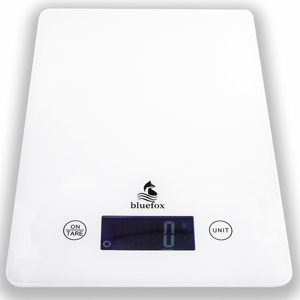 Bluefox "Topaz" Dijital Mutfak Terazisi - 10kg Kapasiteli, Temperli Cam