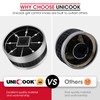 Unicook 5 Pack Grill Control Knobs Replacement, Chrome Plated Plastic