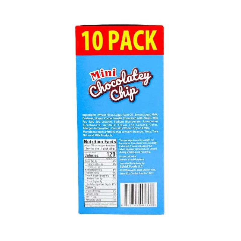 Generic 2 Boxes of 10 Mini Chocolatey Chip Cookies