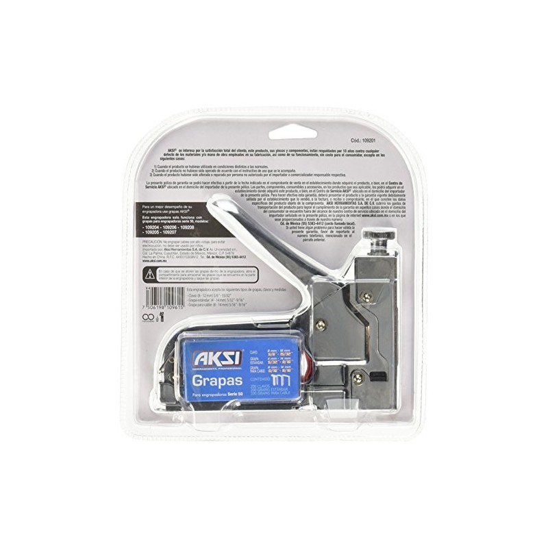 Engrapadora tipo Pistola Aksi con Regulador de Presión 1/4" y