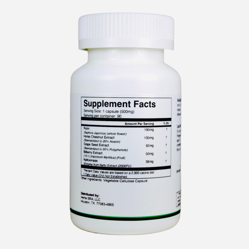 herbs SRA Improve Circulatory System, 90 capsules, 750 mg, Biomedical