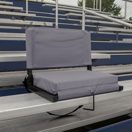 Maykoosh Tuscan Treats Products Stadium Chairs for Bleachers with Back Support, Extra-Large Ura-Padded Seat for Complete Comfort, Easy Carry Handle with Adjustable Shoulder Strap