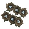 IWOWHERO 6 Pack Simulated Bird's Nest Ornaments Resin Craft for