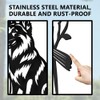 WADORN German Shepherd Metal Yard Art Decor, Dog Animal Silhouette