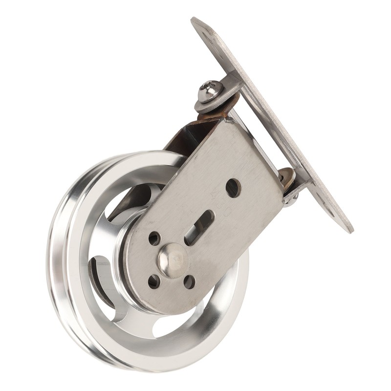 Pulley Wheel Bidirectional Rust Proof Silent Rotation Traction Wheel for