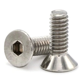 304 Stainless Steel Flat Head Socket Cap Screws 5/16"-24 x 1" Qty 25