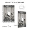 Lhdlnn Grey Barn Door Wood Light Switch Cover Decorative Rustic