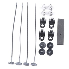 OCPTY Replacement 8Inch Push Pull Slim Electric Radiator Cooling Fan Mount Kit Universal Plastic Black