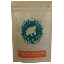1 oz Light Roast Yaupon Tea (loose leaf) - Lost Pines Yaupon Tea - Sustainably wild harvested yaupon, the only caffeinated plant native to North America