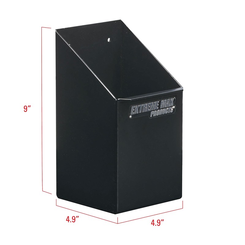 Extreme Max 5001.6185 Wall-Mount Aluminum Fire Extinguisher Holder Storage for